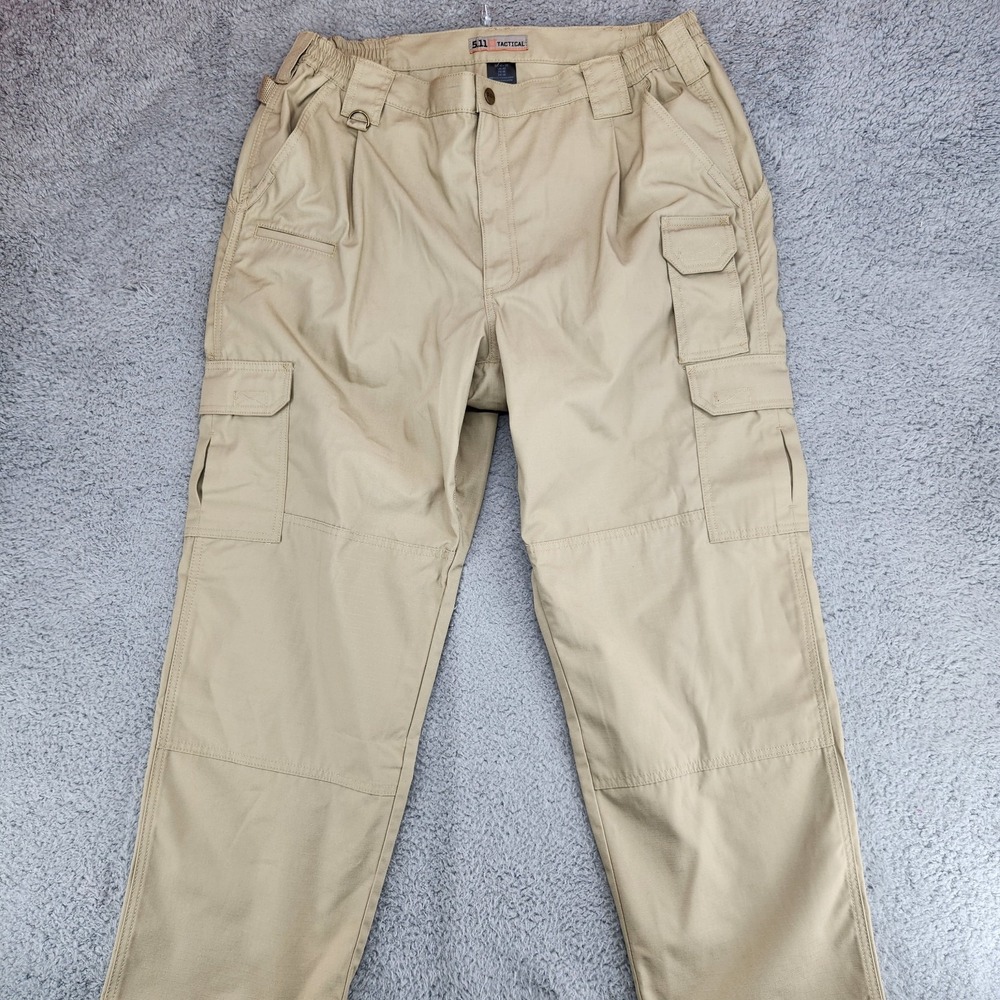 5.11 Tactical Regular Fit Taclite Pro Ripstop Cargo Pants Mens 40x30 Khaki